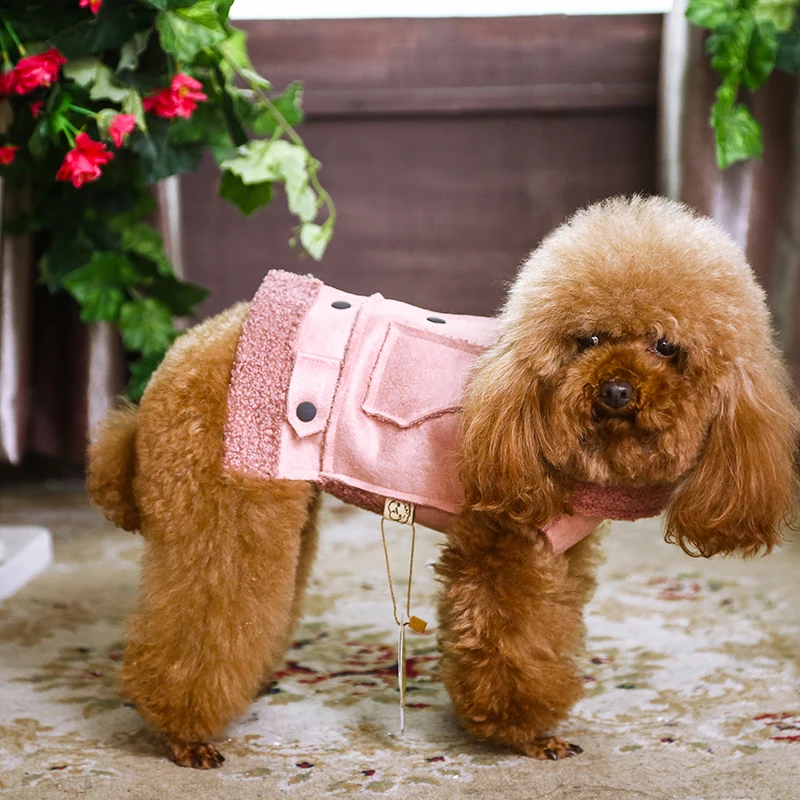 Горячая Распродажа зимнее пальто для собак теплый шерстяной жилет щенков