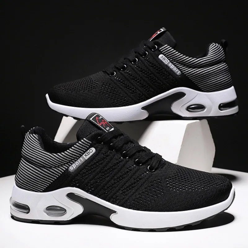 

Flying woven sports shoes men's summer running shoes men's trendy shoes casual running shoes breathable shoes men's air cushion