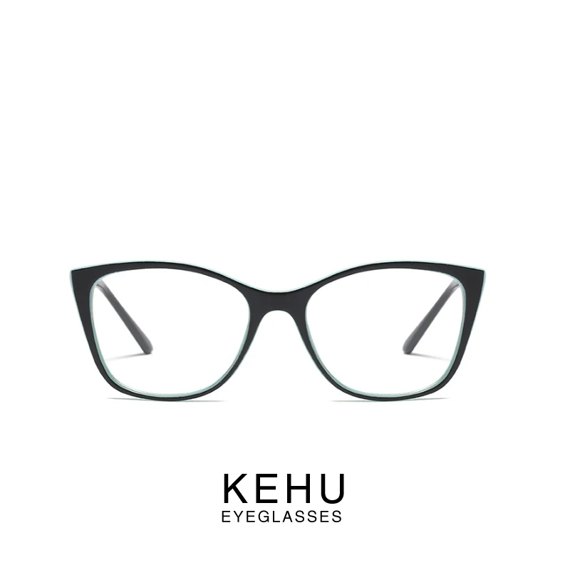 KEHU модные женские очки с котом двойные цветные очки оправа очки без рецепта UV400 прозрачные линзы уличные очки KE59