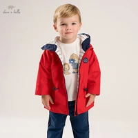 dbs16603 dave bella spring baby boys fashion solid pockets hooded coat children tops infant toddler outerwear