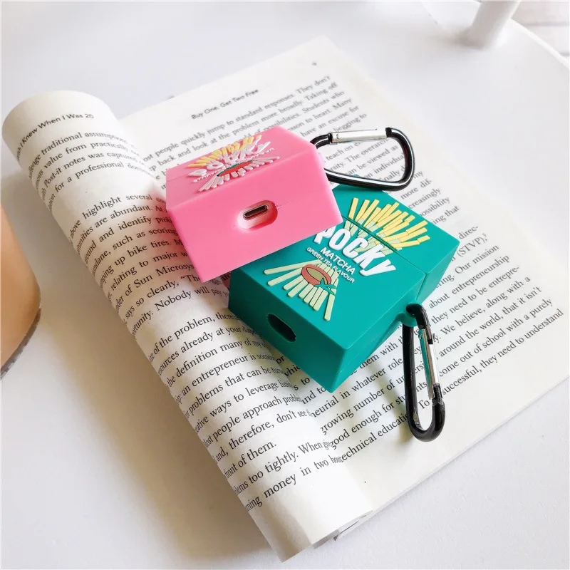 Новый 3D Bilix печенье палочка AirPods 1/2 чехол для наушников Apple Bluetooth беспроводные
