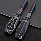 1 чехол для автомобильного ключа из цинкового сплава для Ford Taurus, Mustang, F-150, Explorer, Fusion Edge, Lincoln, MKC, MKZ, MKX, 5 кнопок, Smart Key