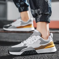fashion mens sport shoes spring summer all match mens casual shoes comfort breathable mesh lace up male sneakers size 39 44