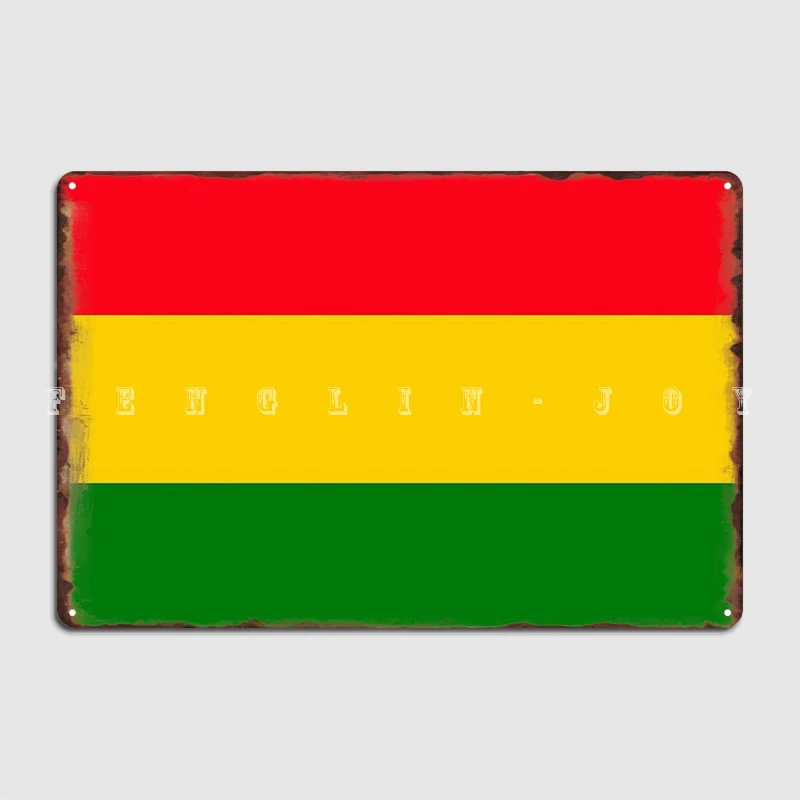 Плакат в полоску One Love Rasta металлический плакат для кинотеатра гостиной