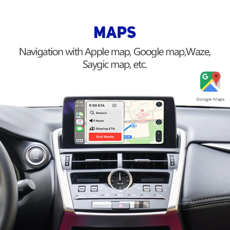 Беспроводной интерфейсный бокс CarPlay для Lexus NX ES RX оригинальный экран Улучшенная