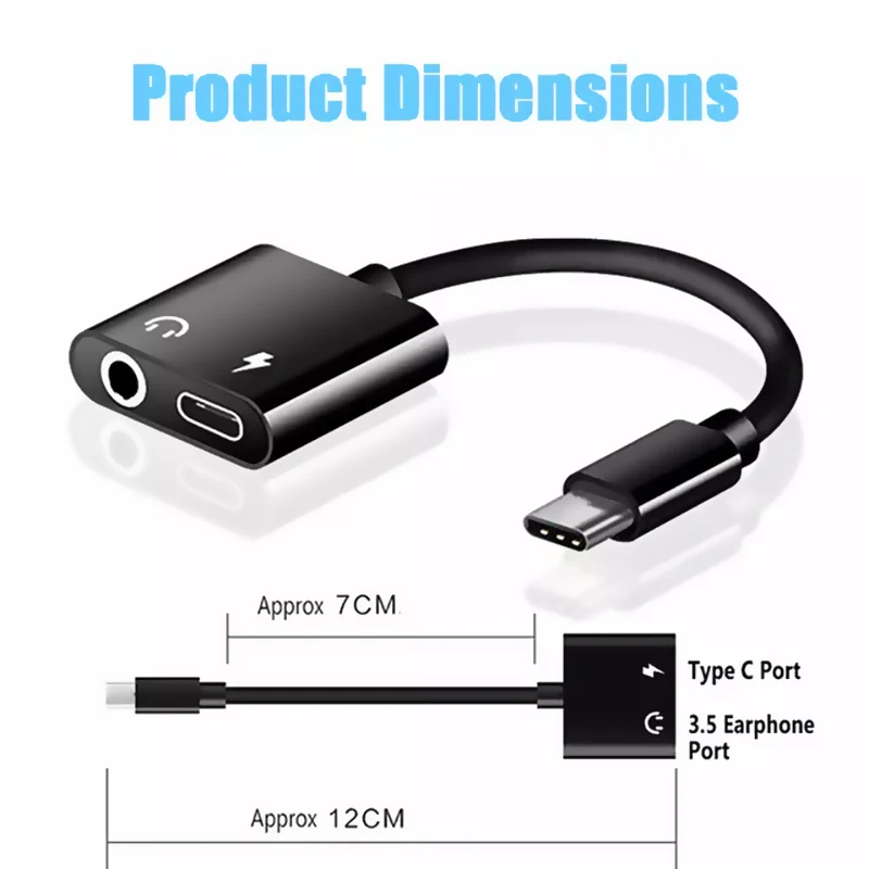 Usb type C штекер 3,5 мм кабель переходника для наушников AUX аудио для Xiaomi Mi 6 huawei P20 mate 20 Pro type-C адаптер быстрой зарядки