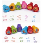 Детские игрушечные штампы 10 шт., скрапбукинг с улыбающимся лицом, штамп для творчества, живопись, декор для фотоальбома, мультяшное животное, динозавр