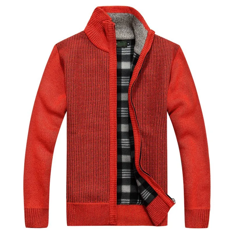 Зимний свитер мужской кардиган толстый теплый Мужская водолазка кашемировый