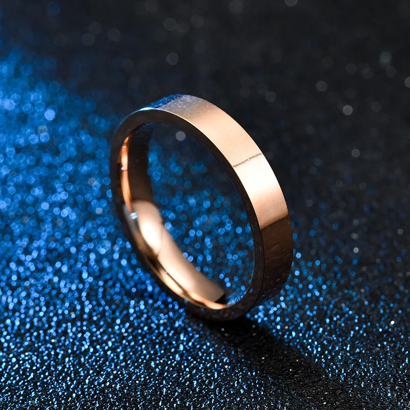 

European and American creative stainless steel ring fashion jewelry lettering double titanium steel ring