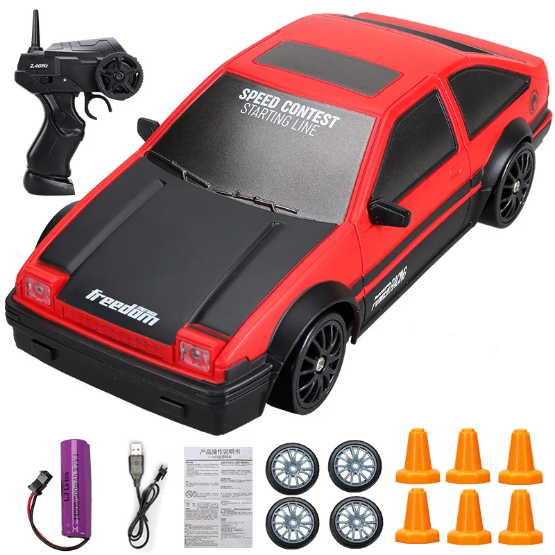 

4WD RC Drift car toy 2.4G rapid drift racing car Remote Control GTR model AE86 Vehicle car toys remote control car