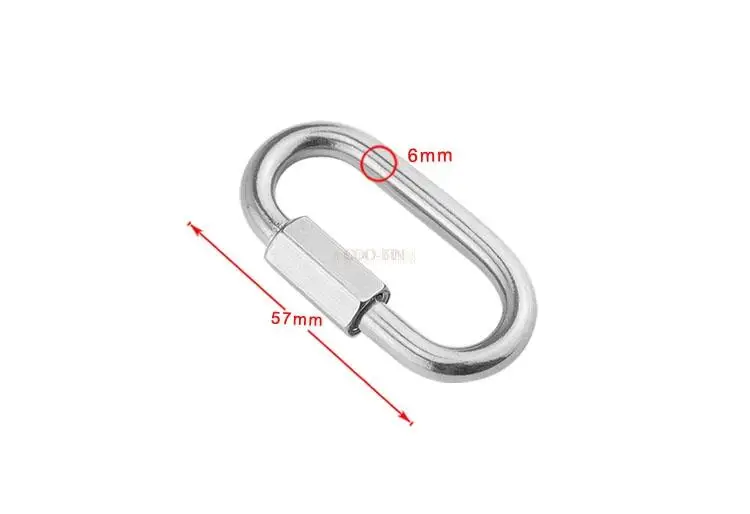 Быстросъемное кольцо из нержавеющей стали 304 крючок-цепочка для скалолазания