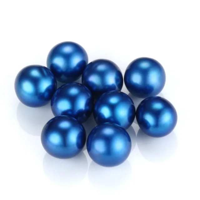 Royal blue 6-8 мм натуральный цветной пресноводный жемчуг, изящные круглые крашеные жемчужные бусины, устричный жемчуг, сделай сам, сильный светильник, высокий блеск - Цвет: Royal blue