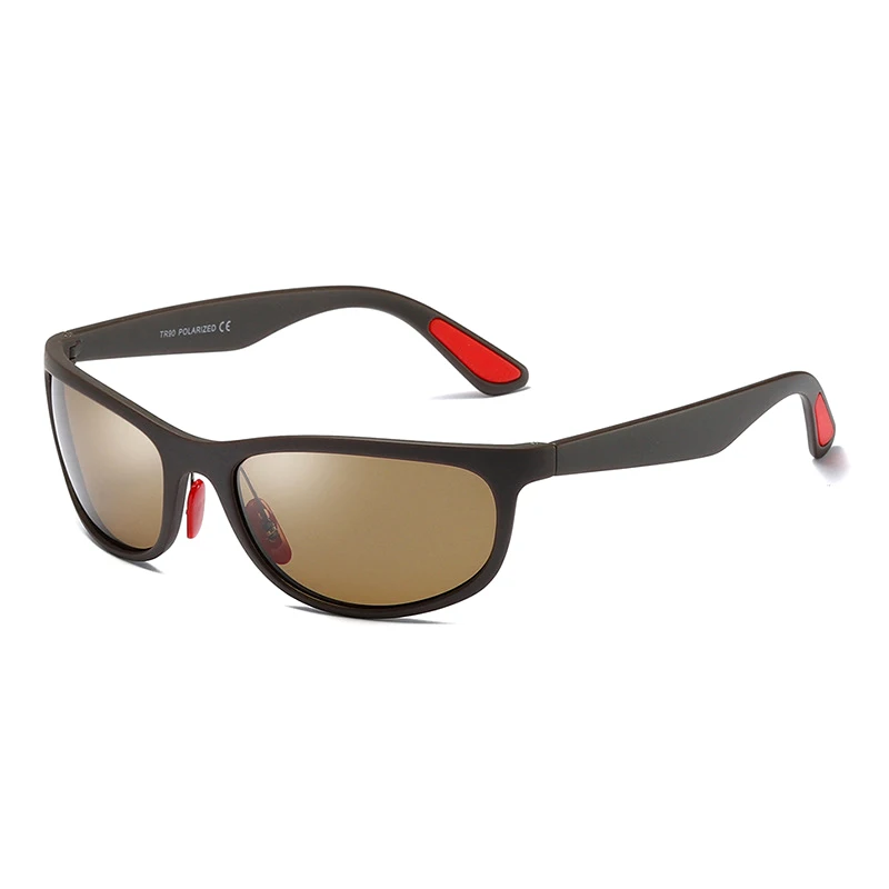 Мужские солнцезащитные очки винтажные из углеродного волокна Овальные