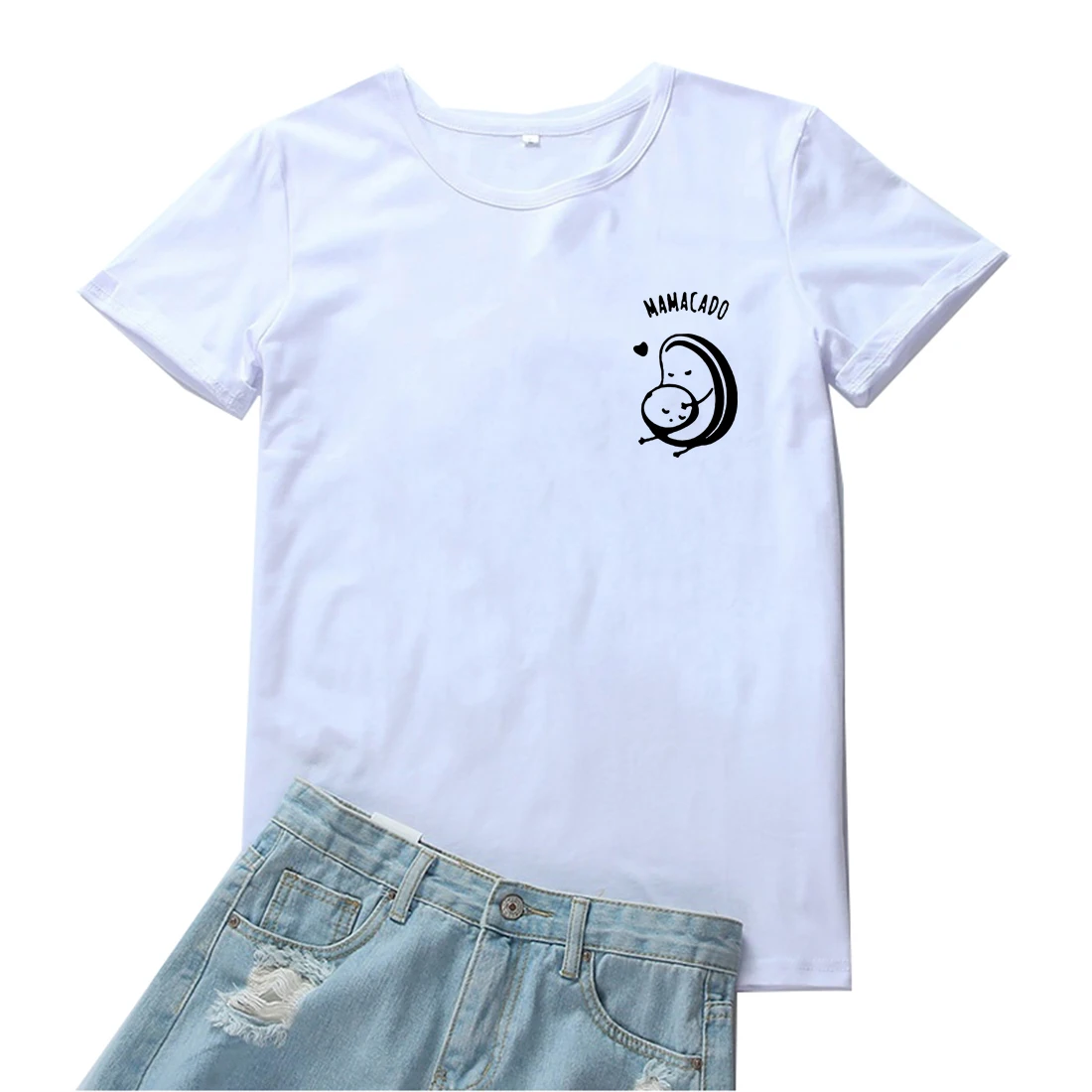

Футболка Mamacado, женская футболка с милым мультяшным рисунком, женские повседневные футболки с коротким рукавом, женские футболки с забавным ...
