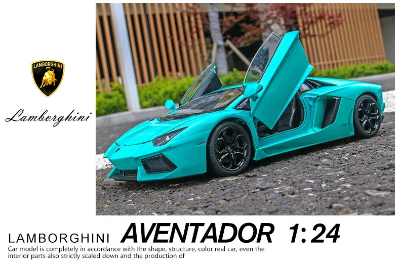 welly 1:24 Lamborghini LP700 car alloy car model simulation car decoration collection gift toy Die casting model boy toy