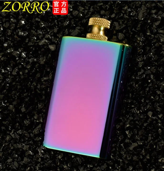 ZORRO креативная латунная зажигалка с зажиганием масла; металлические спички прикуривателя EDC инструмент - Цвет: Многоцветный