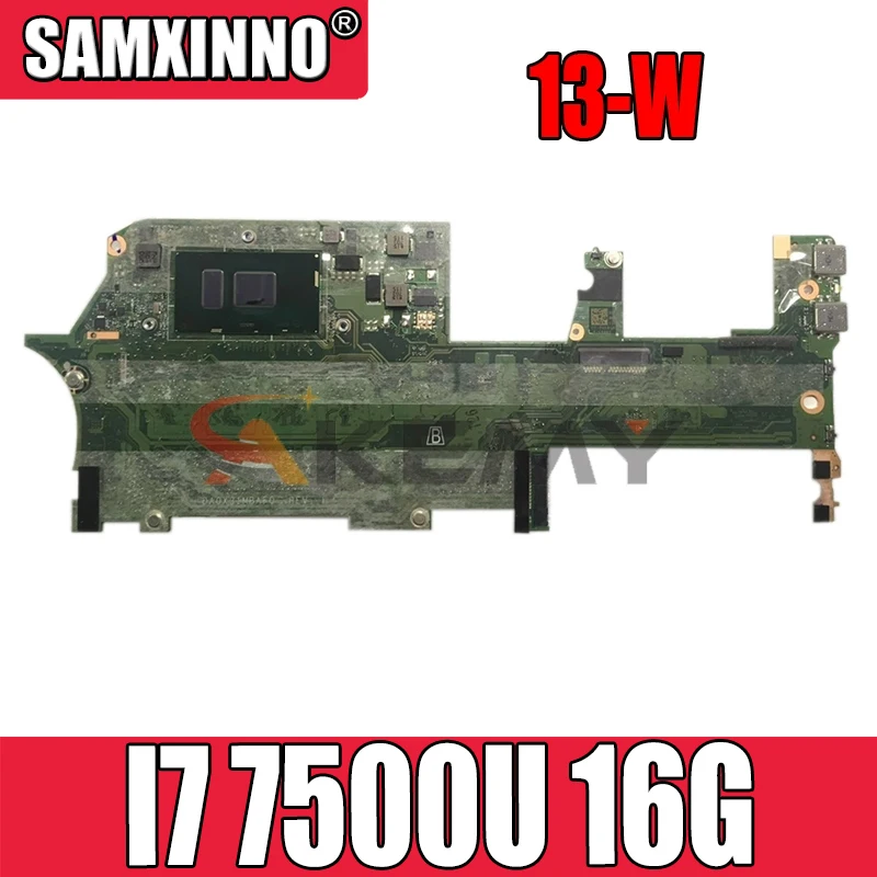 Kaufen DA0X31MBAF0 907558-601 907558-001 907558-501 Für HP Spectre 13-W X360 13-W010CA 13-W Laptop Motherboard CPU I7 7500U 16G
