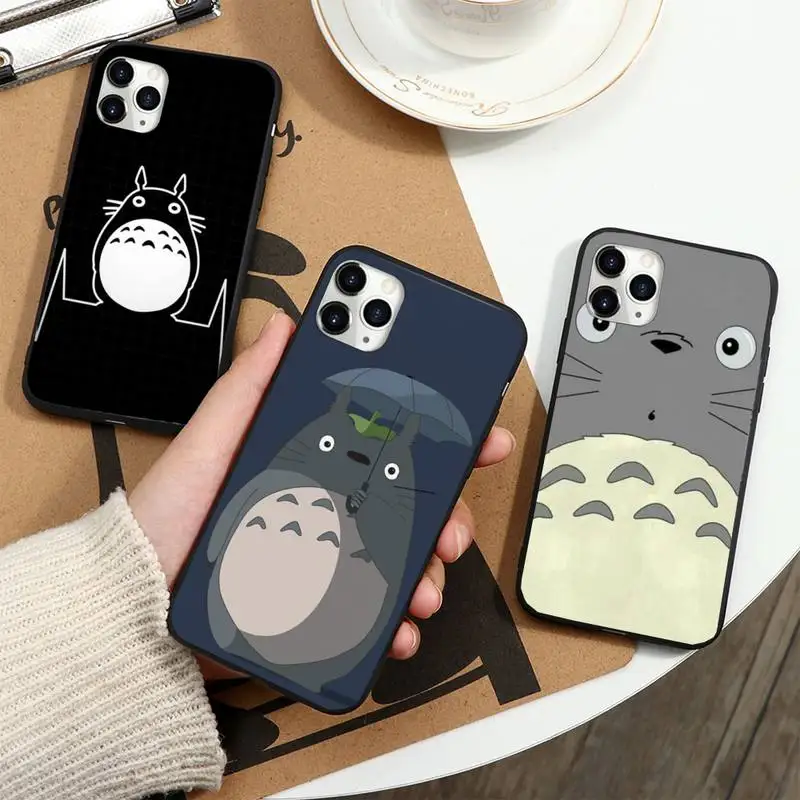 

Totoro Miyazaki Hayao anime Phone Case for iPhone 11 12 pro XS MAX 8 7 6 6S Plus X 5S SE 2020 XR mini