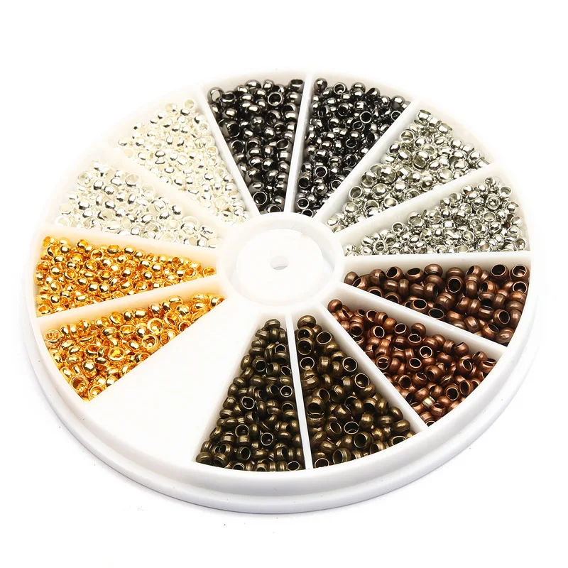 

Обжимные круглые бусины, 3 мм, 2,5 дюйма