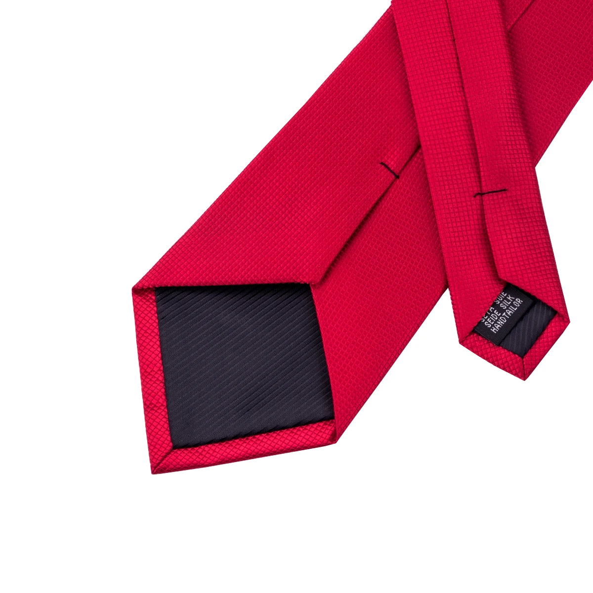 Hi Tie свадебные галстуки мужские шелковые однотонный красный галстук набор Hanky