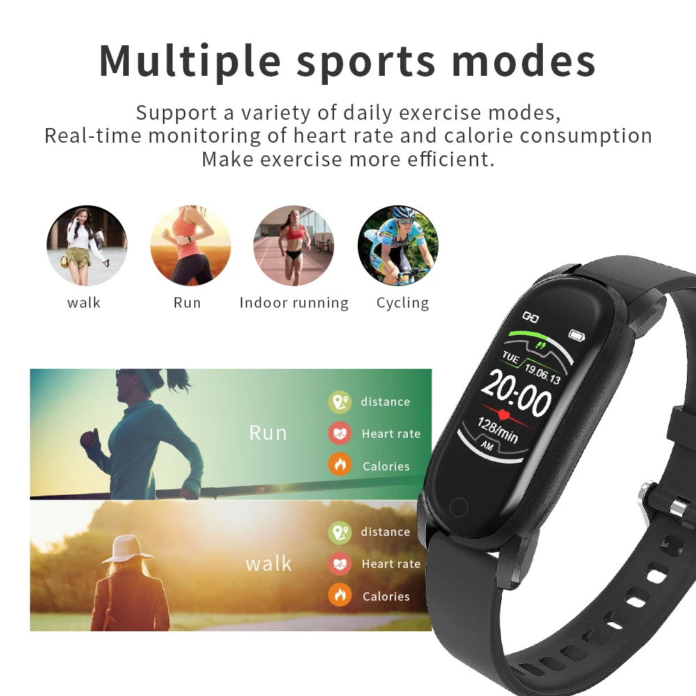 

YH6 Fashion Ladies Smart Watch Fitness Tracker Waterproof Smart Bracelet For Android IOS Bluetooth Smartwatch