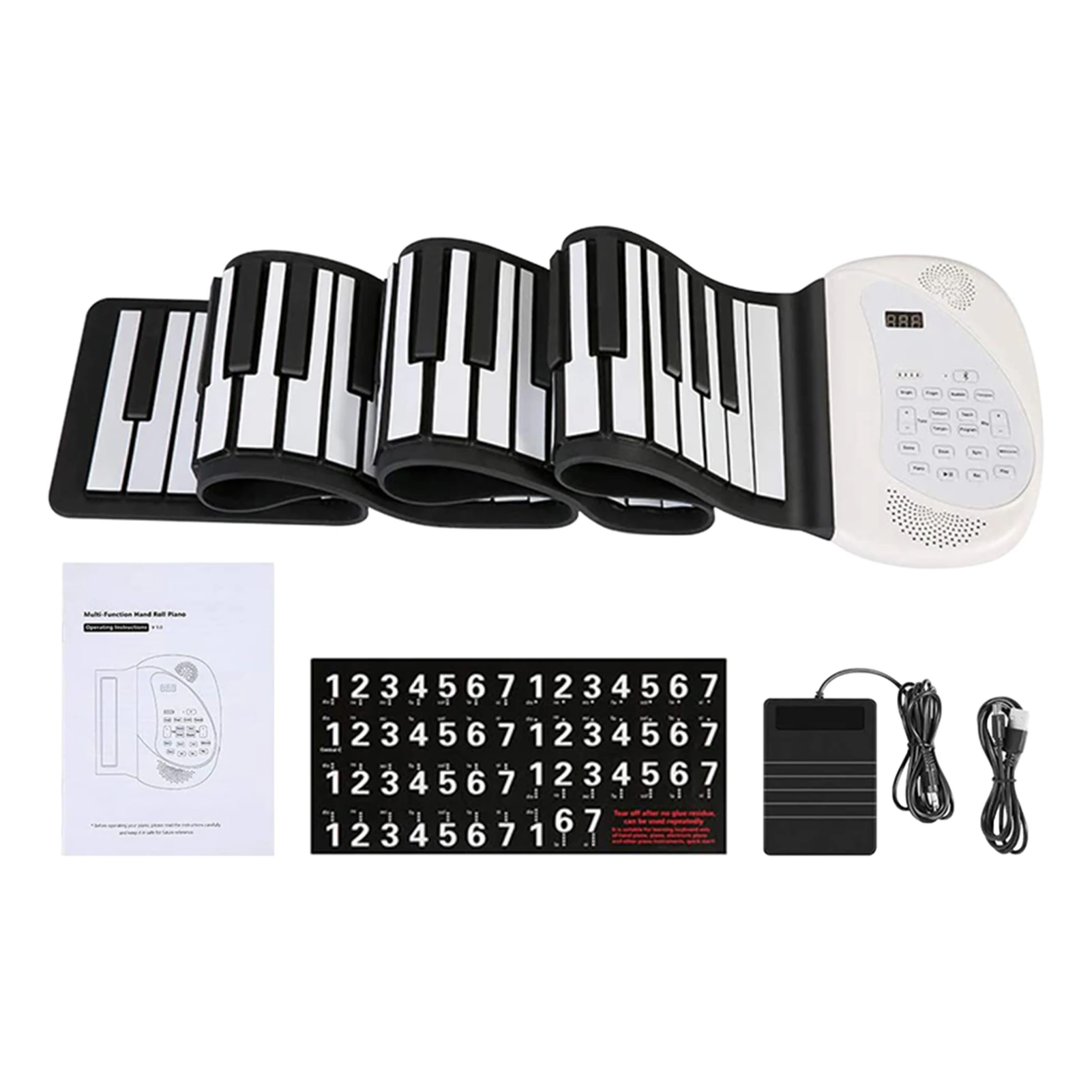 Силиконовый Bluetooth Midi USB Перезаряжаемый подарок для детей и взрослых с педалью