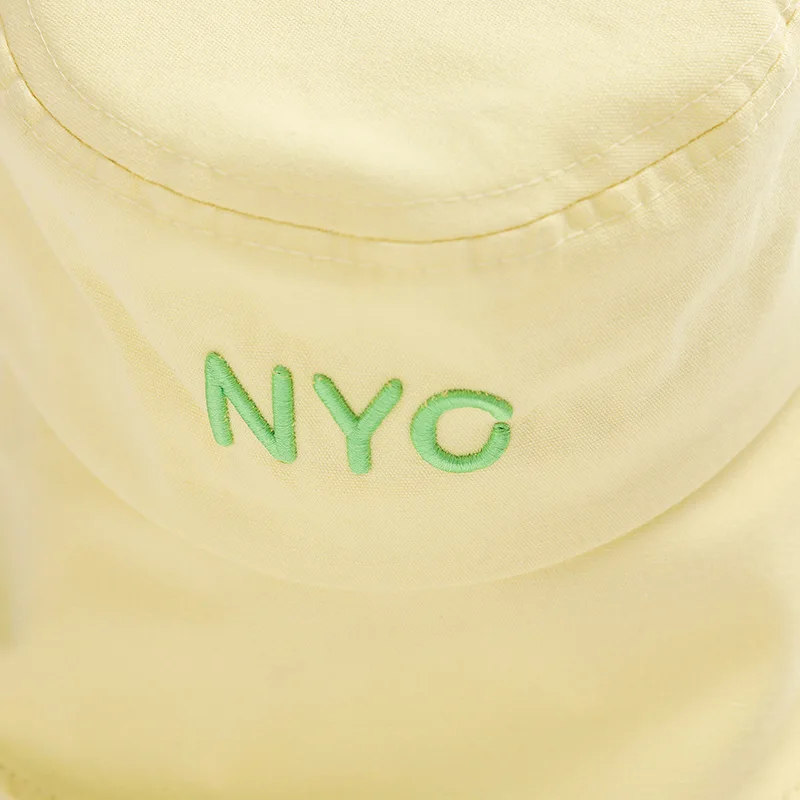 Панама женская с вышивкой в виде Нью Йорка милая шапка мешок плоским верхом для