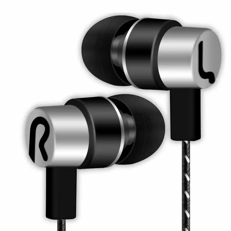 

Наушники MP3/mp4, стерео 3,5 мм, сабвуфер, наушники-вкладыши, металлические наушники со светоотражающим волокном и тканевой линией
