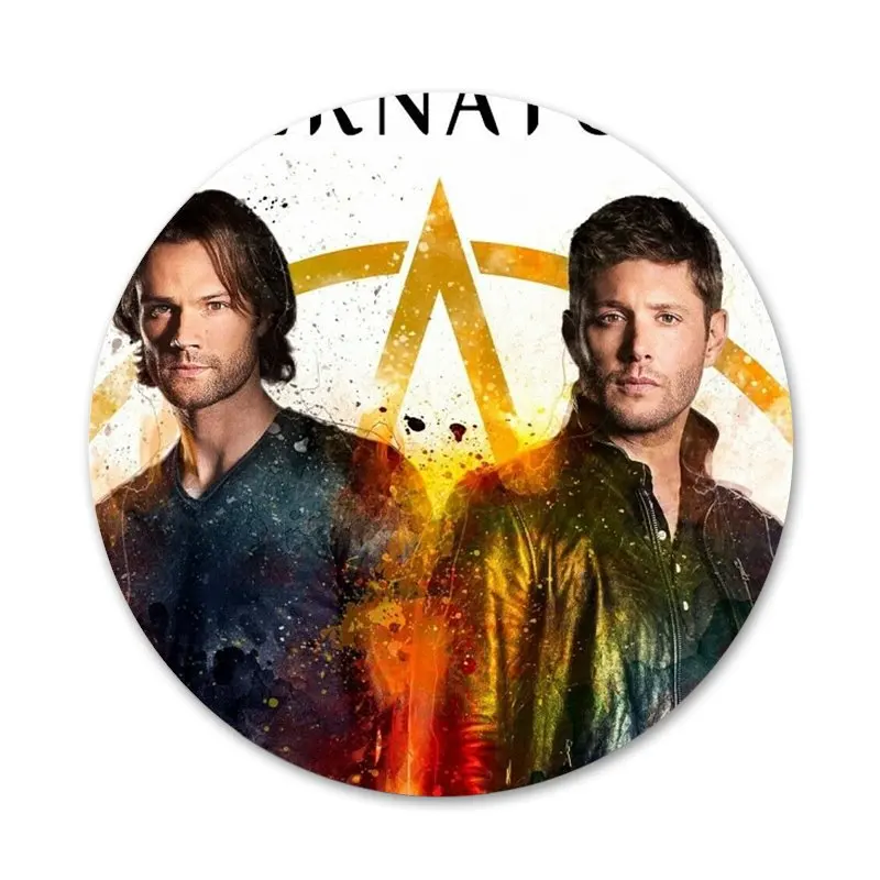 58 мм Сверхъестественное SPN Дин и Сэм значок брошь заколка аксессуары для одежды