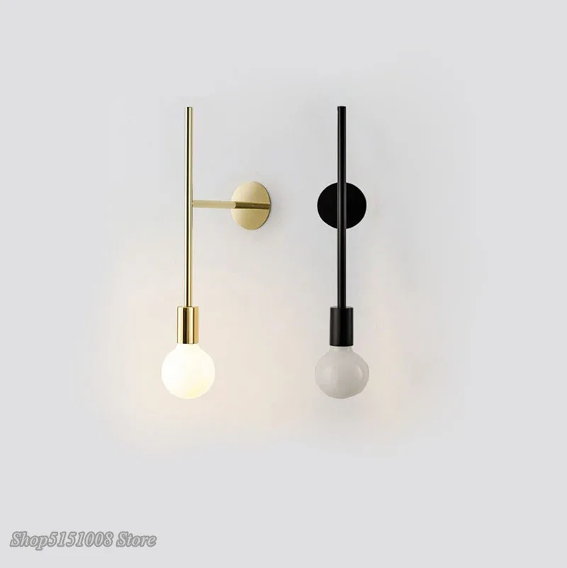 

Nordic Modern Wall Lamps Iron Art Wall Lights Design Bedside Lamp for Home Bedroom Living Room Stairs Decor Led Light Fixtures