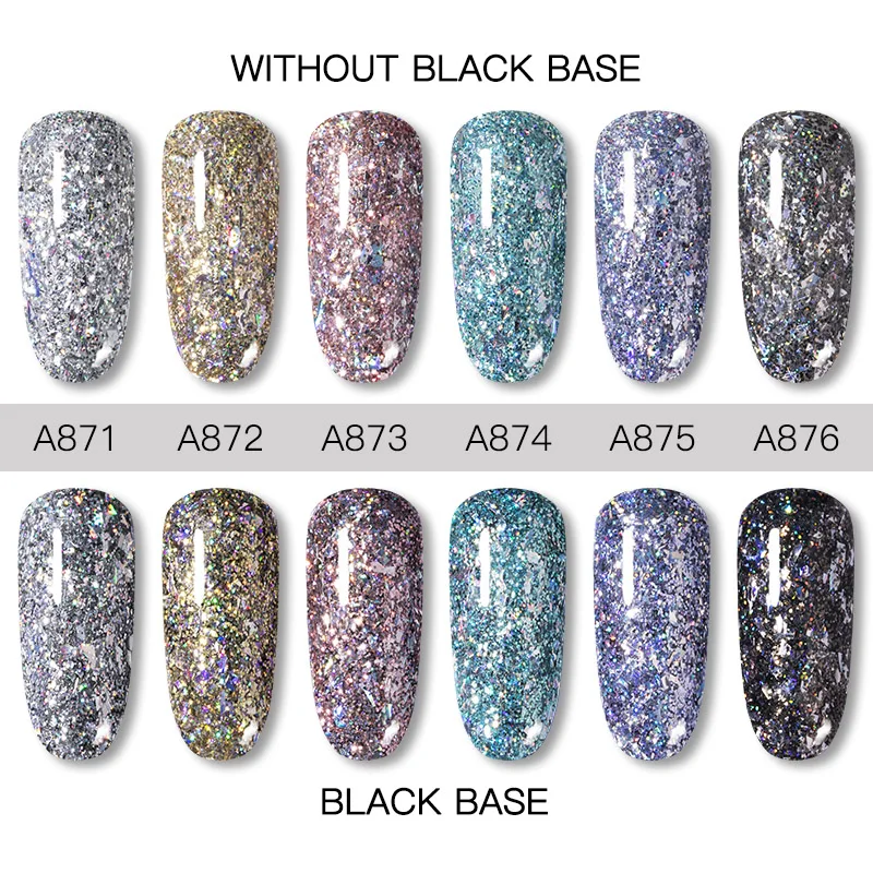 Блестящий Гель-лак для ногтей ROSALIND 5 мл удаляемый замачиванием гибридные лаки