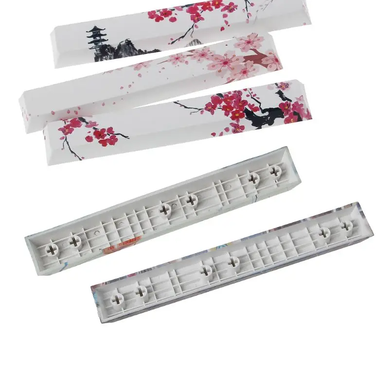 Сменная крышка клавиши пробела PBT пяти сторон краска подкровать пробелизер 6 25u