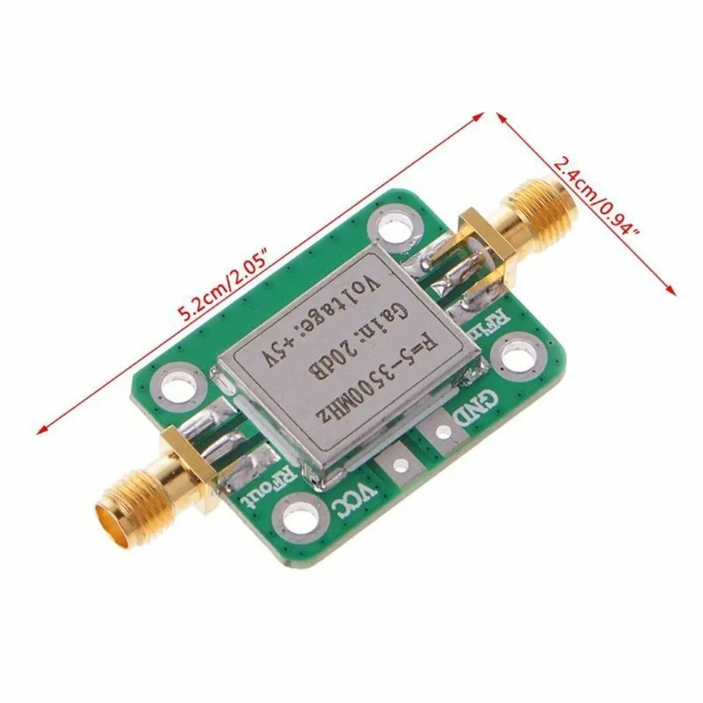 

RF broadband low noise amplifier LNA with shield 5-3500MHz Gain 20dB Shortwave FM radio Remote receiver