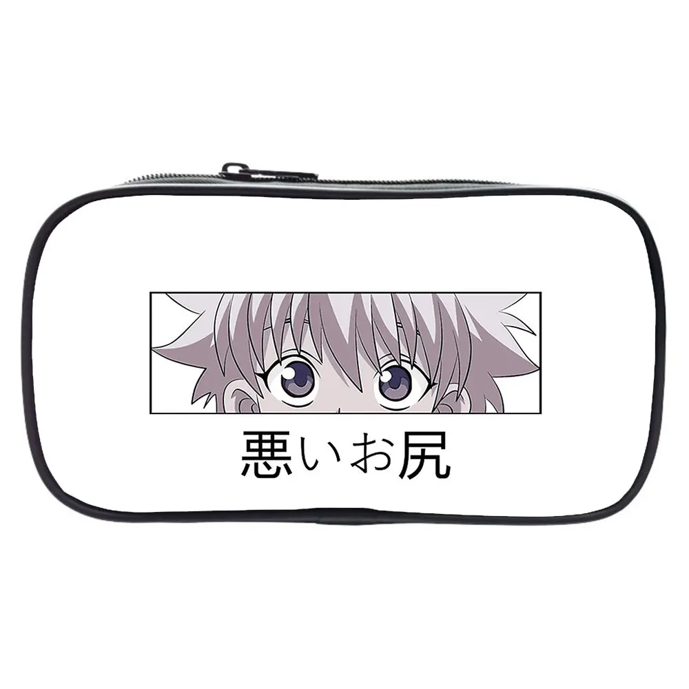 

3D Hunter X Hunter Make Up Box Pencil Case Stationery Makeup Case Teenager Anime Hisoka Morow Pen Case Zipper Storage Pouch