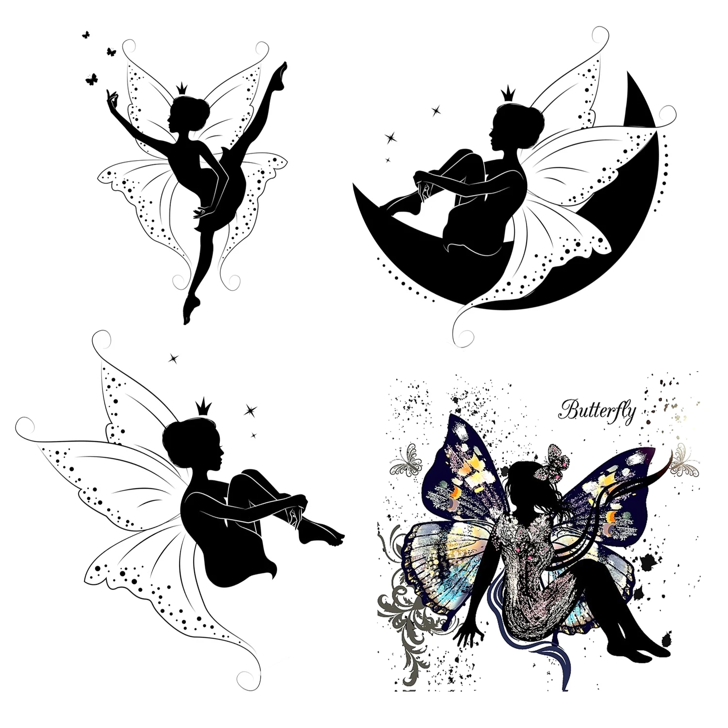

AZSG Dancing Fairy Girl Clear Stamps For DIY Scrapbooking Decorative Card Making Crafts Fun Decoration Supplies