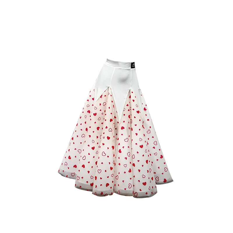 Белая юбка для бальных танцев топ латиноамериканских платье Женская Одежда