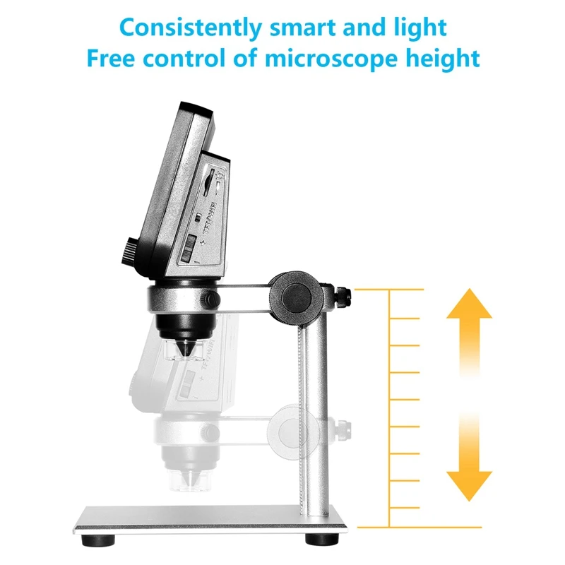 

Rechargeable 1000X Digital Wireless Wifi Microscope 4.3 Inch 1080P Lcd Sn 8 Led 2Mp Camera nifier for Ios Android Win