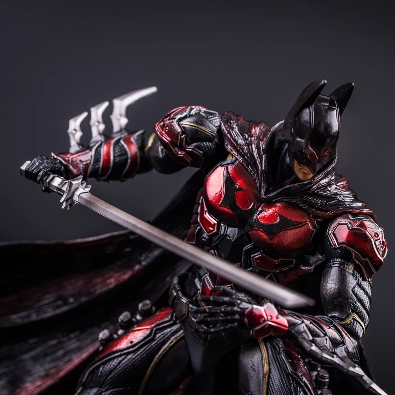 PA super heroes dc экшн-фигурки Play Arts kai Justice League Темный рыцарь красный Бэтмен 27 см горячая модель игрушки носки darts коллекция