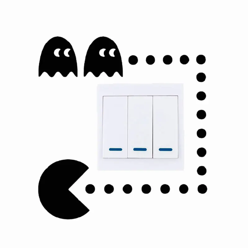 Забавные наклейки с переключателем Eat Beans виниловый тюнинг орнамент креативное