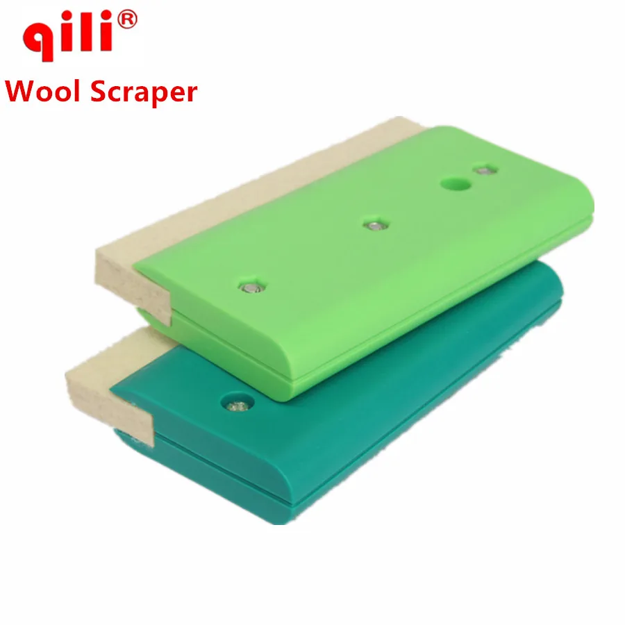 

Qili Wool Sscraper Blades Single Side Wool Squeegee Tool Squeege Car Wrap Tool white Squeegee Fiber Wrapping Scraper Tools