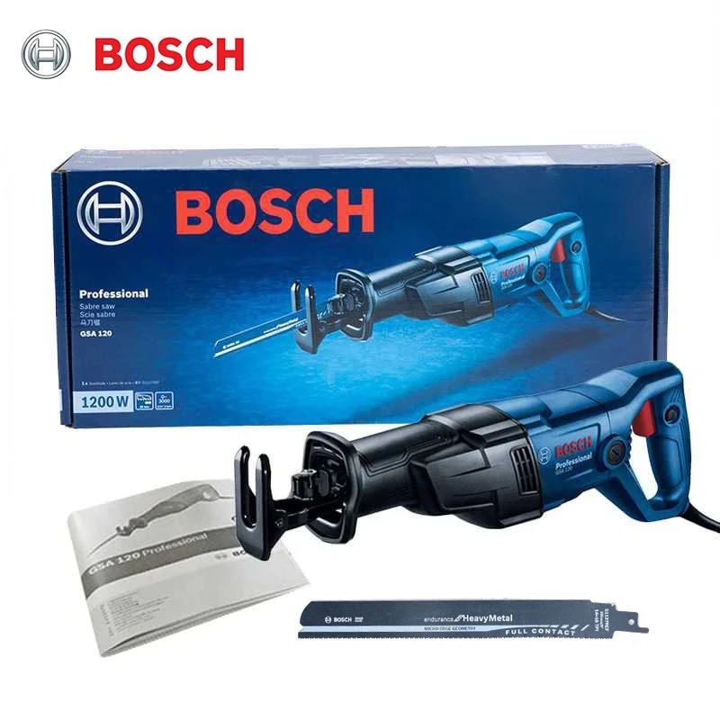 

Ручная сабельная пила BOSCH GSA 120, ручная электрическая многофункциональная Сабельная пила, металлический кабель, машина для резки дерева, эле...