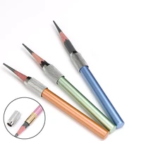 6 pcs 6 color metal pencil extension drawing pencil sleeve extension pencil connector aluminum rod extension rod