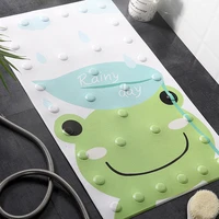 Bathroom Shower Mat With Suction Cups Baby Safety Bath Non-Slip Mat Cartoon Animal Massage Pads Waterproof Toilet Carpet