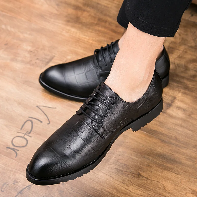 Туфли мужские классические на шнуровке натуральная кожа оксфорды формальные