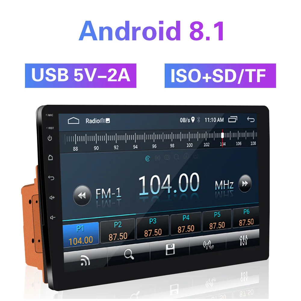 

Автомагнитола 2 Din на Android 8,1, выдвижной сенсорный экран 10 дюймов, GPS, Авторадио, автозапчасти, Автомобильный мультимедийный mp5-плеер, Wi-Fi, Bluetooth,...