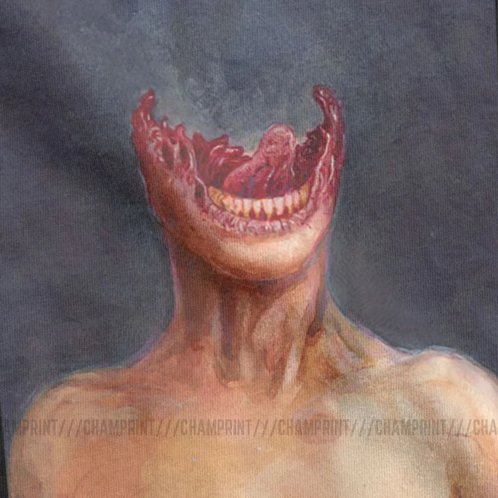 Футболка мужская со страшным ужасом страшный жуткий костюм на Хэллоуин тенниска