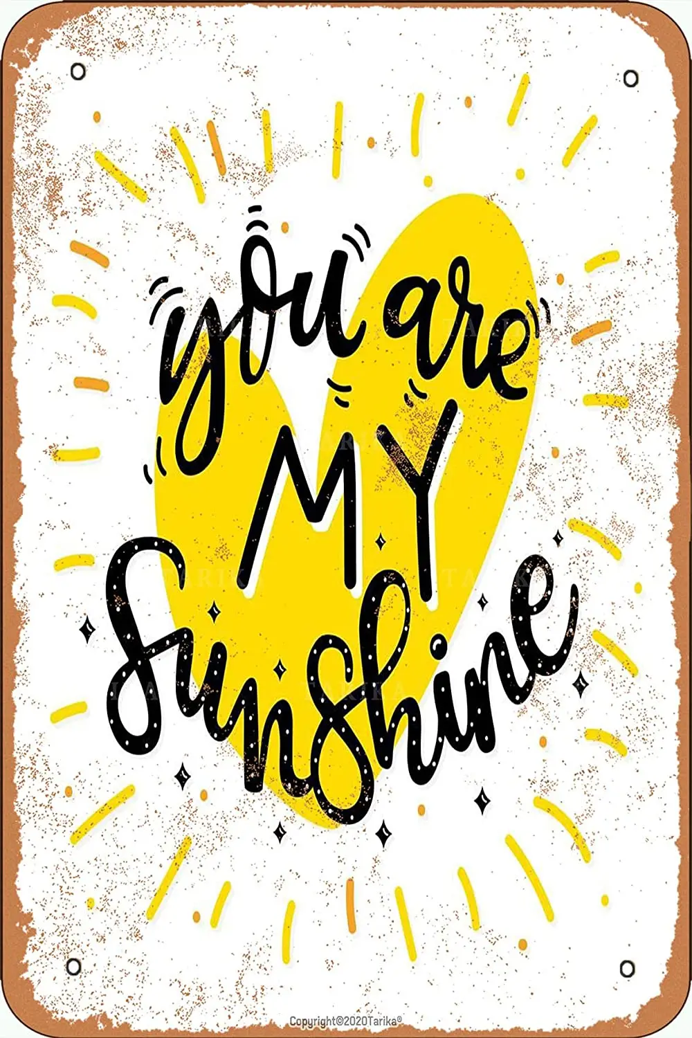 

Металлический винтажный декоративный постер стрелка «You Are My Sunshine» 20x30 дюймов, забавный настенный Декор для дома, жестяной постер