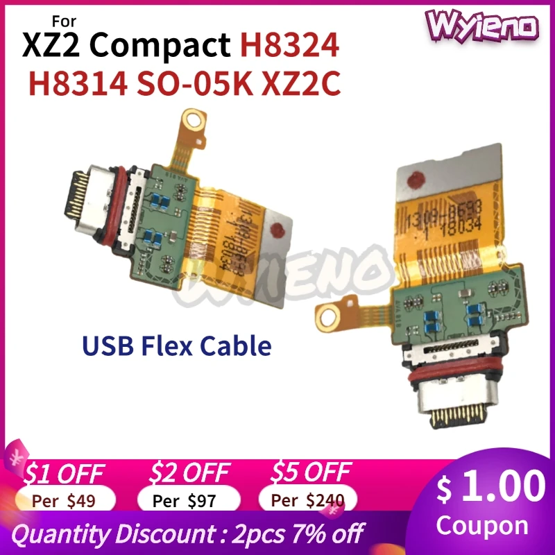 Wyieno для Sony Xperia XZ2 компактный мини H8324 H8314 SO-05K USB док-станция зарядки порт Type C