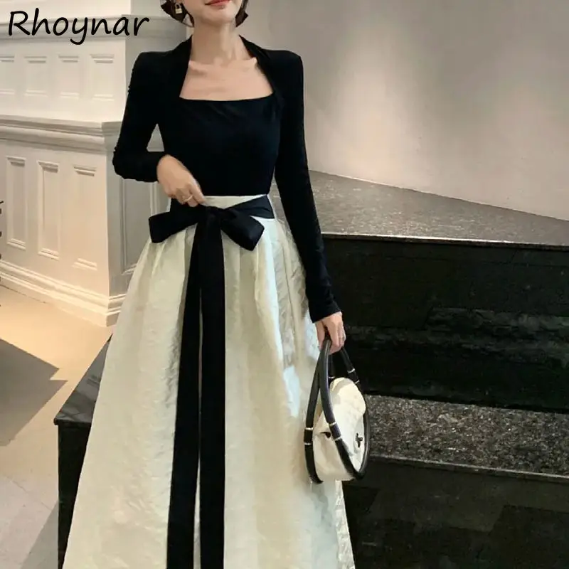 

Комплект женский универсальный, элегантный облегающий винтажный стильный топ в французском стиле, с квадратным вырезом и юбка до середины ...