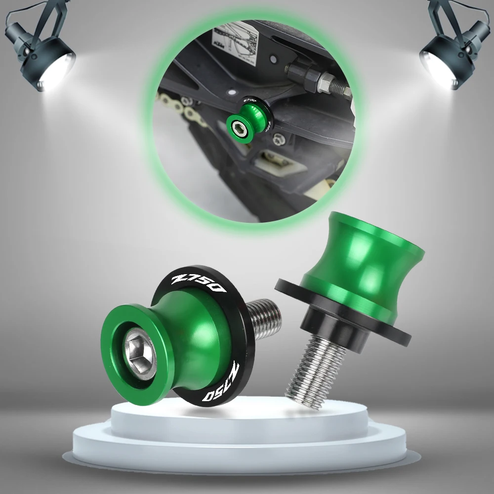 

Винты с подставкой «Z750» с логотипом, катушки для распашных рычагов мотоцикла, Слайдеры для KAWASAKI Z750 Z 750 2007 2008 2009 2010 2011